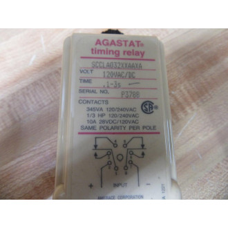 Agastat SCCLA032XXAAXA Timing Relay - Used