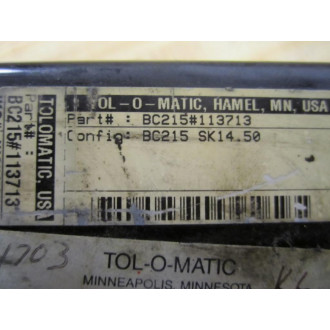 Tol-O-Matic BC215 113713 Actuator - Used