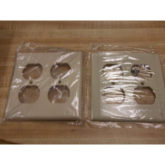 2GANG 75 Asst. 2 GANG Duplex Wall Covers Plates - New No Box