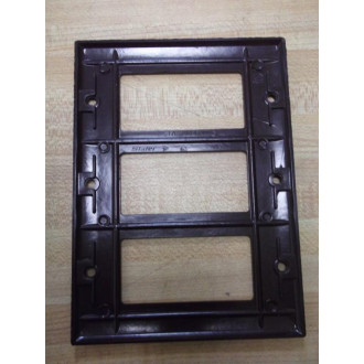 Slater Brown 3 Gang Wall Plate Electrical Pack of 8 - New No Box