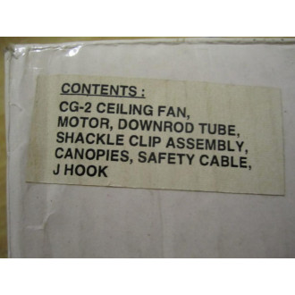 CG-2 Ceiling Fan Motor 120V 5060Hz AC