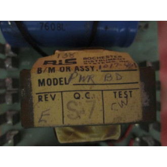 Rochestor Instrument Systems 1017-461 Power Board - Used