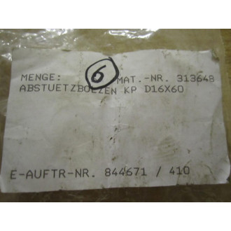 Abstuetzolzen 313648 KP D16X60 Pack Of 2