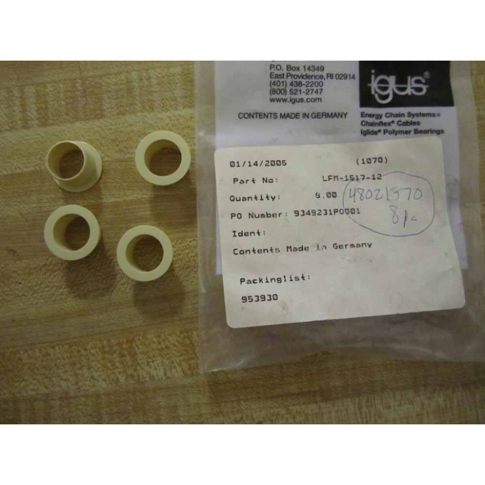 Igus LFM-1517-12 Bearings Pack Of 4