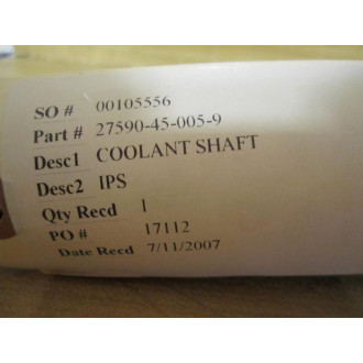 27590-45-005-9 Coolent Shaft IPS - New No Box