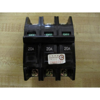 Fuji Electric F53B Auto Breaker 41-20837  3 POLE 20A - New No Box