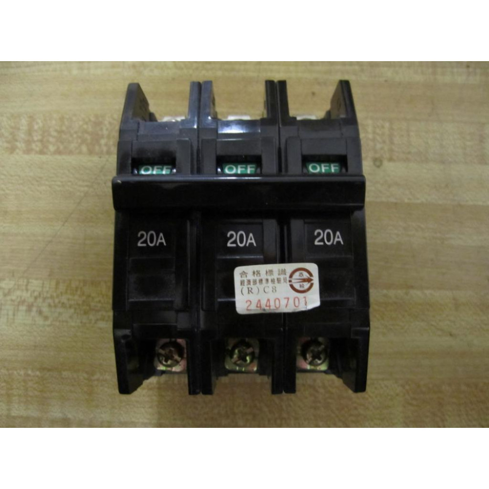 Fuji Electric F53B Auto Breaker 41-20837  3 POLE 20A - New No Box