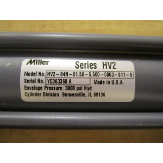 Miller Fluid Power HV2-B4N-01.50-5.500-0063-S11-9 - New No Box