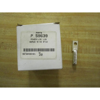 P 59639 Power-Lok Lug 2AWG 516 Stud (Pack of 20)