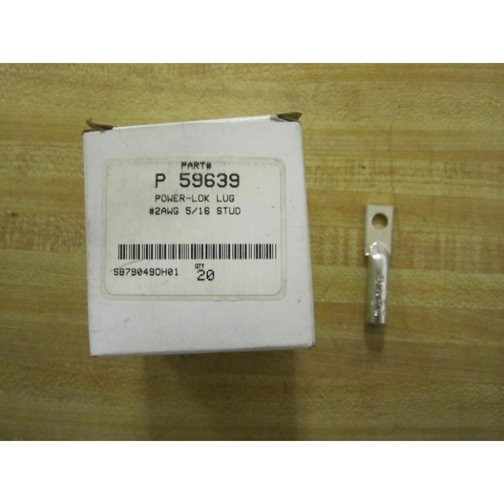 P 59639 Power-Lok Lug 2AWG 516 Stud (Pack of 20)