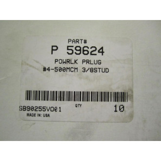 P 59624 Power Lok Plug 4-500MCM (Pack of 10)