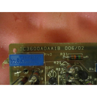 General Electric IC3600A0AA1B Amplifier Card - Used