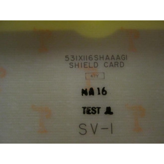 General Electric 531X116SHAAAG1 Shield Card