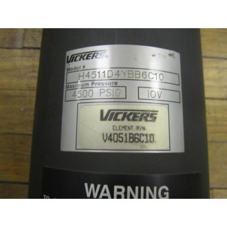 Vickers H4511D4YBB6C10 Filter Assmbly - Used