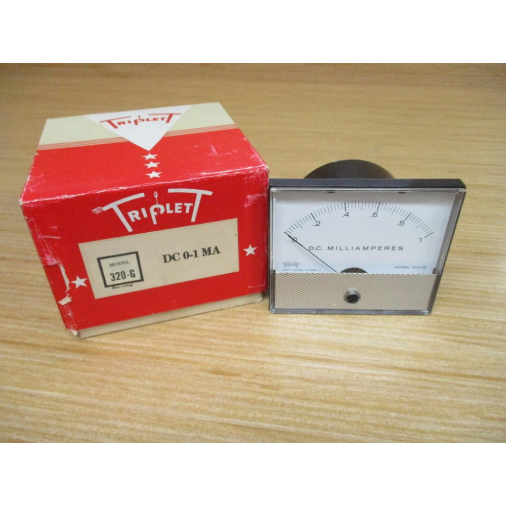 Triplett 320-G DC 0-1 MA Panel Meter 320G