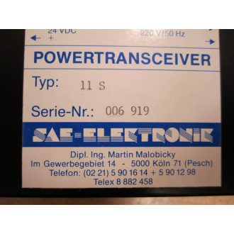 SAE Electronic 11 S Powertransceiver - New No Box