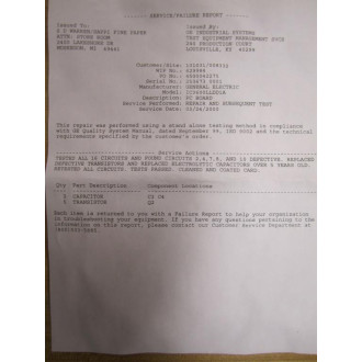 General Electric IC3600LLDD1A PC Board - Used