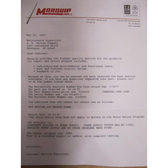 Marquip 9150100 Control Card - Refurbished