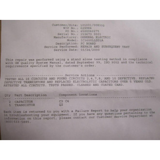 General Electric IC3600LLDD1A PC Board - Used