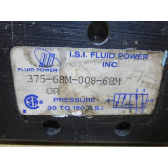 I.S.I Fluid Power 375-68M-008-68M Valve - New No Box