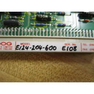 Moog E124-204-600 Circuit board - New No Box