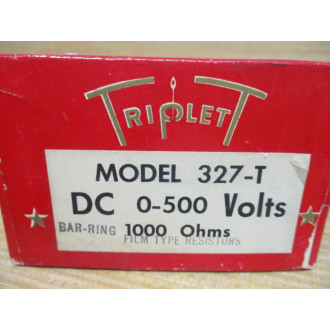 Triplett 327-T DC 0-500 V Panel Meter 327T