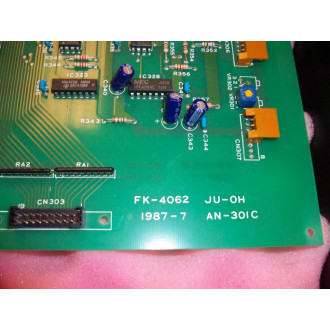 Printec FK-4062 JU-OH 1987-7 AN-301C Circuit Board - Used