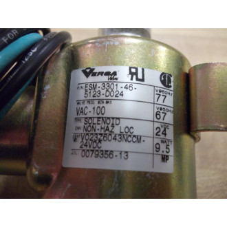 Versa ESM-3301-46-5123-D024 Solenoid Valve - New No Box