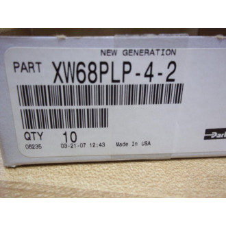 Parker W68PLP-4-2 Prestolok Connector XW68PLP-4-2 (Pack of 10)