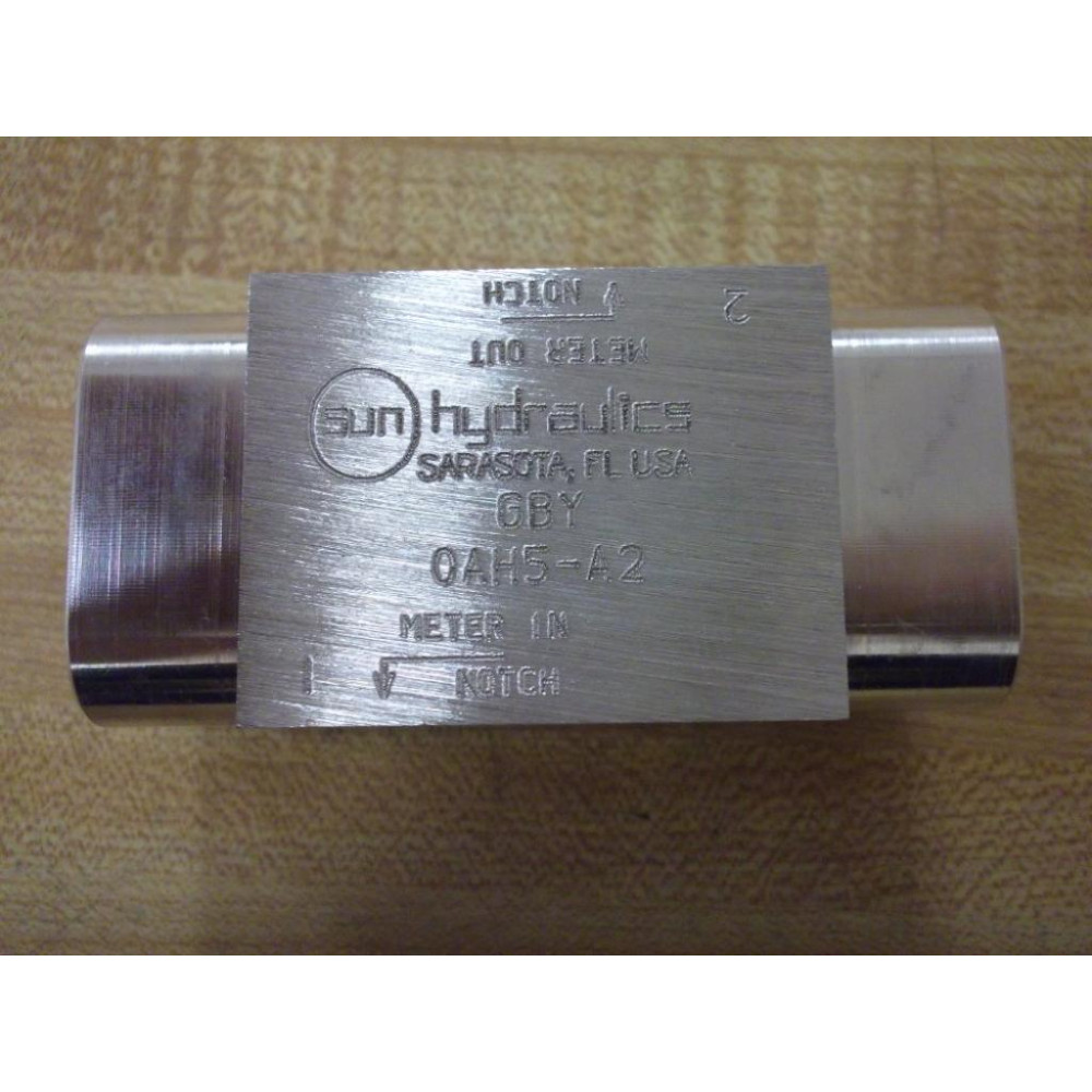Sun Hydraulics GBY0AH5-A2 Manifold - New No Box
