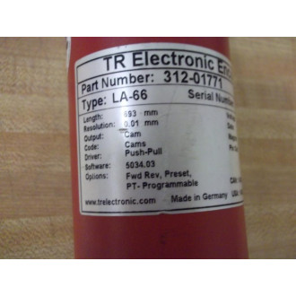 TR Electronic Encoders 312-01771 Linear Encoder LA-66 - New No Box