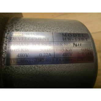 LIKEWISE DEVELOPMENT HN-13BT Fan 3 PHASE 2 POLE