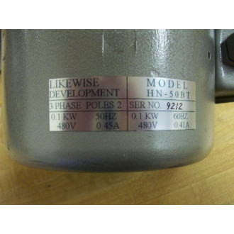 Turbo Blower HN-50BT Centrifugal Fan 3 Phase 2 Poles - New No Box