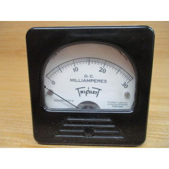 Triplett 327-T DC 0-30 MA Panel Meter 327T