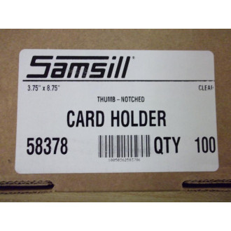 Samsill 58378 Card Holder Full Box (Pack of 100)