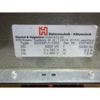 Kiechel & Hagleitner SDSSP-1-1200 - New No Box