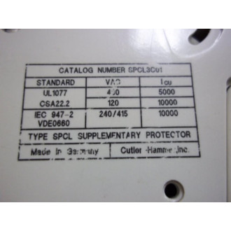 Cutler Hammer SPCL3C01 Eaton Circuit Breaker - New No Box