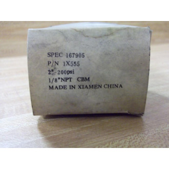 USG 1X555 Pressure Gauge 167905 0-200