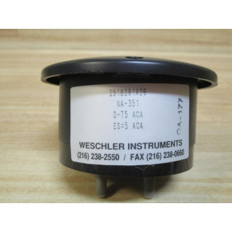 Weschler Instruments 291B281A26 Ammeter 291B281A26