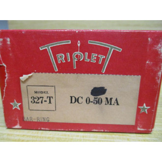 Triplett 327-T DC 0-50 MA Panel Meter 327T