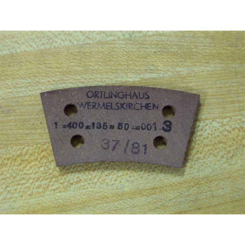 Ortlinghaus 1-400-135-50-0013 Brake Pad (Pack of 5) - New No Box