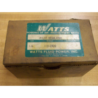 Watts Fluid Air 119-2X20 Pilot Regulator