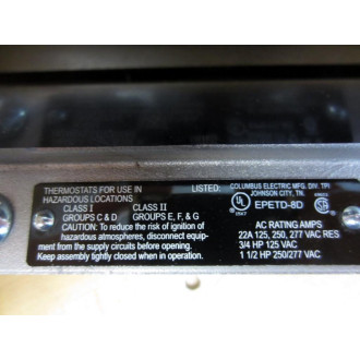 Columbus Electric EPETD-8D Thermostat EPETD8D - New No Box