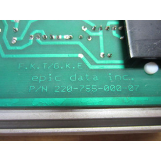 Epic Data 220-755-000-07 Power Supply Assy 501-920-000-03 - Used