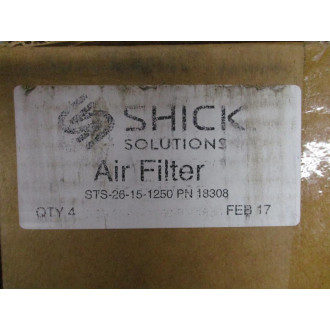 Shick Solutions STS-26-15-1250 Tube Frame Filter 18308 (Pack of 4)