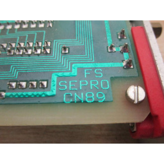 Sepro 07S0095004A Control Board 07S0095004A Missing Pin - Used