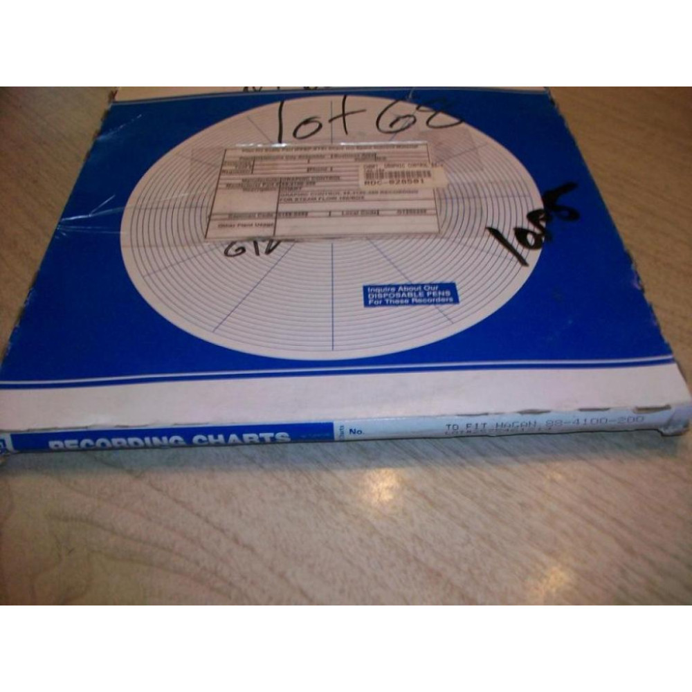 Graphic Controls 884100200 Chart Paper 88-4100-200 100