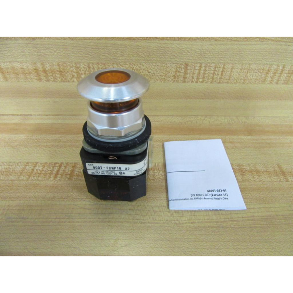 Allen Bradley 800T-FXMP16A7 Button Amber W800T-XA7 - New No Box