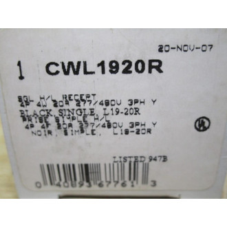 Cooper CWL1920R Wiring Devices