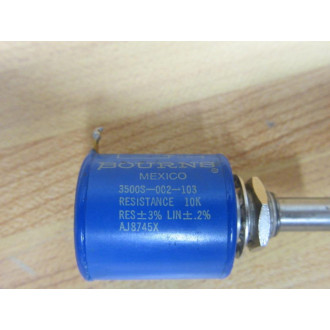 Bourns 3500S002103 Potentiometer 3500S-002-103 10K Ohms - Used